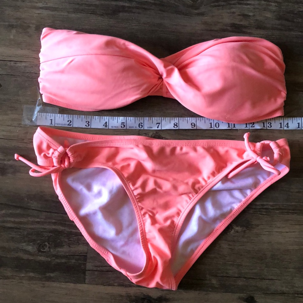 YMI Coral Pink Bikini size Juniors L